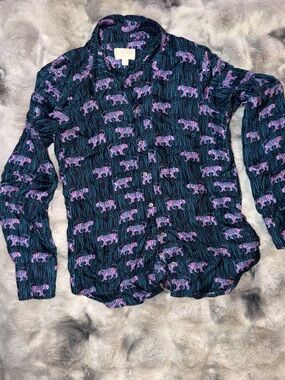 J Crew Collection Tiger Print PJ Set